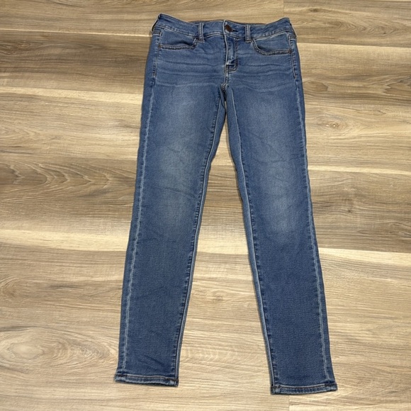 American eagle blue denim jeggings size 2 - Picture 2 of 10